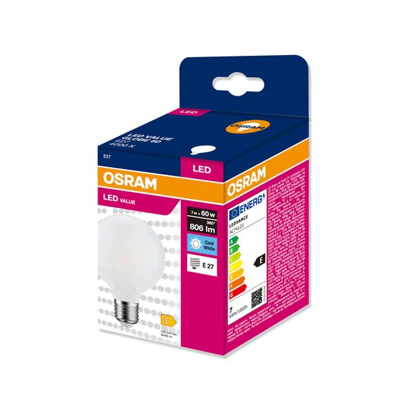 VALGL8060 7W/840 230VGLFR E27 FS1 OSRAM image 2