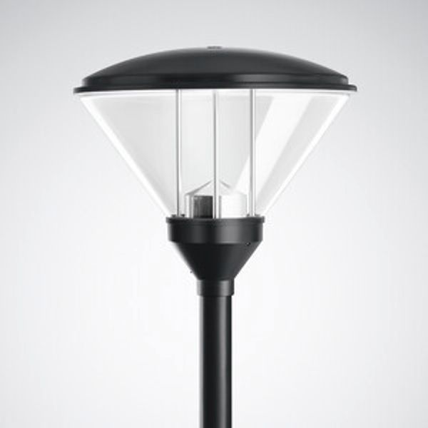 Post-top luminaires 986 CLO (normal) Lens Black ET 36W 3800lm 70 asymmetric wide (AB2L) IP23 IK04 5 SDCM 6728540 image 1