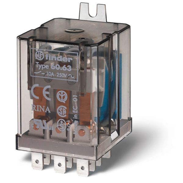 Rel.+Faston 187 3CO 10A/24VDC/Agni (60.63.9.024.0000) image 3