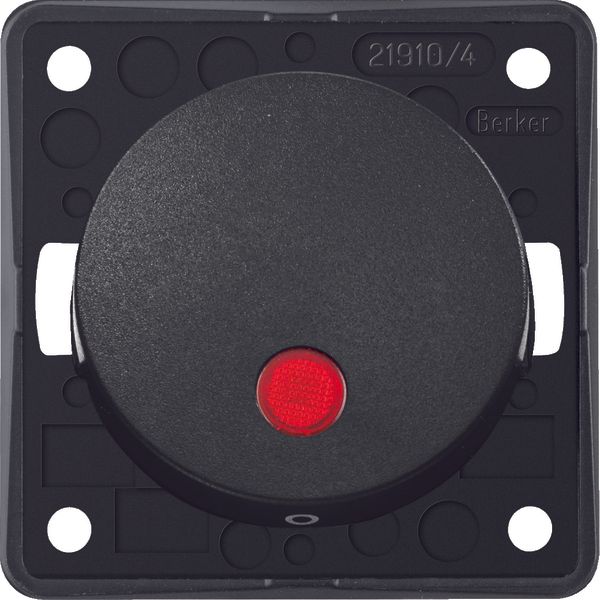 Ctrl on/off sw 2p impr "0", 12 V, Ctrl LED, Integro - Design Flow/Pure image 1