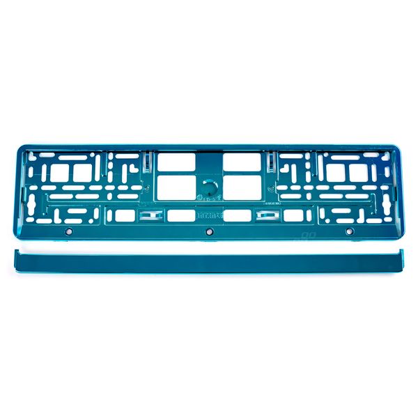 License Plate Frame - Turquoise metalic image 1