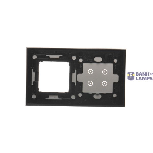 HDMI double socket, black matt image 2