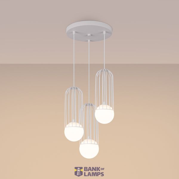 Pendant lamp BRINA 3P  white image 11