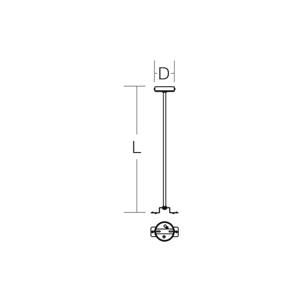 Pendant attachment D 80 LP 500 colour: white image 4