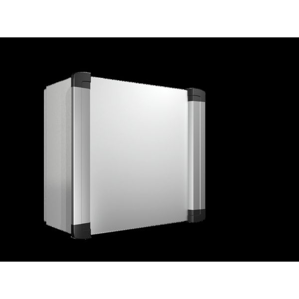 AX Command panel with handle strips, WHD: 380x380x210 mm, sheet steel image 2