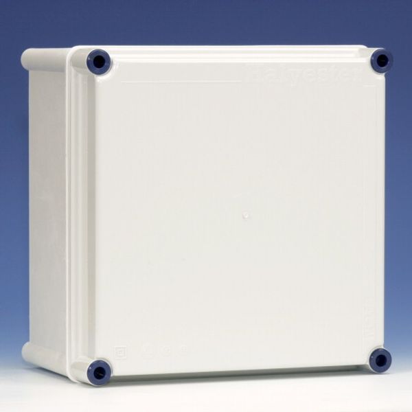 Empty enclosure with cover RAL7035, 270X270 image 1