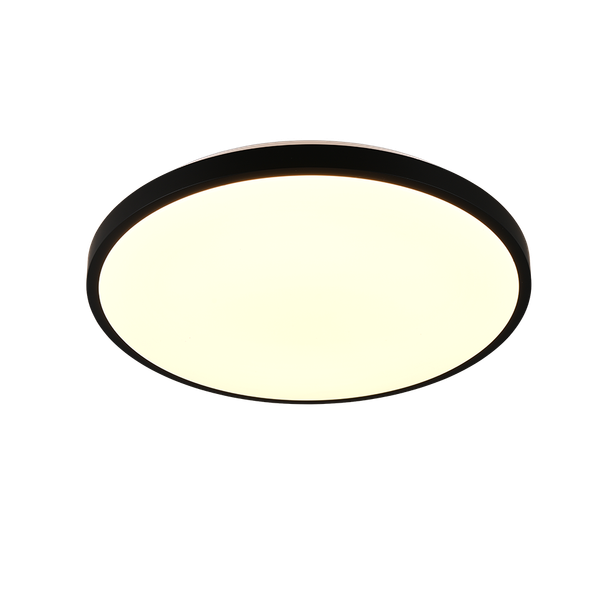 Slope LED ceiling lamp 49 cm matt black image 1