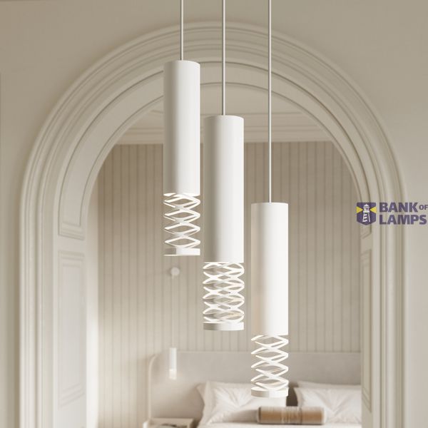 Pendant lamp LAMI 3P white image 6