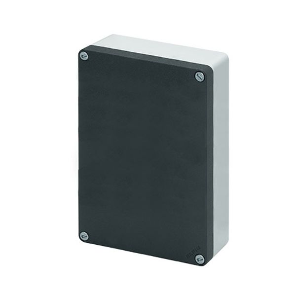 Aluminium push-button enclosure M10 140x200x85, undrilled, without cable entry image 1