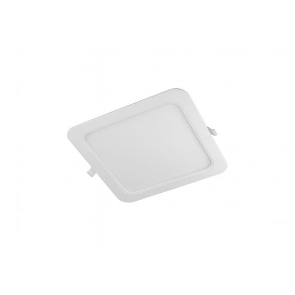 LED luminaire MAXIS, 18 W, 1450 lm, CCT, AC220-240V, IP44, recessed, square, white image 1