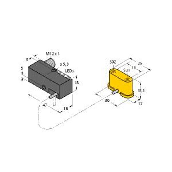 Inductive Sensor Monitoring Kit for Power Clamps   NI1.5-VEP-2AP6-0.185-FS4.4X3/S304 image 1