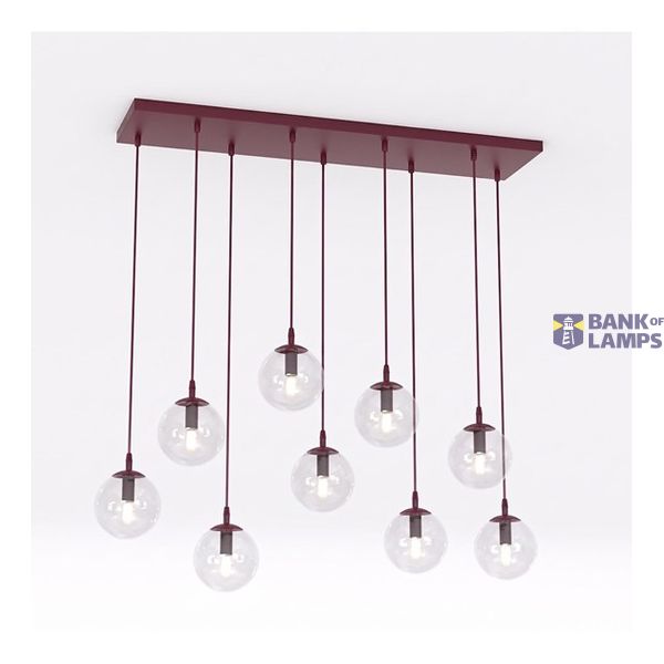 COSMO 9 BURGUNDY TRANSPARENT image 1