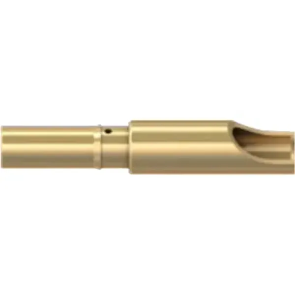 2 mm jack, solder connection, gold, 22.1031 image 1