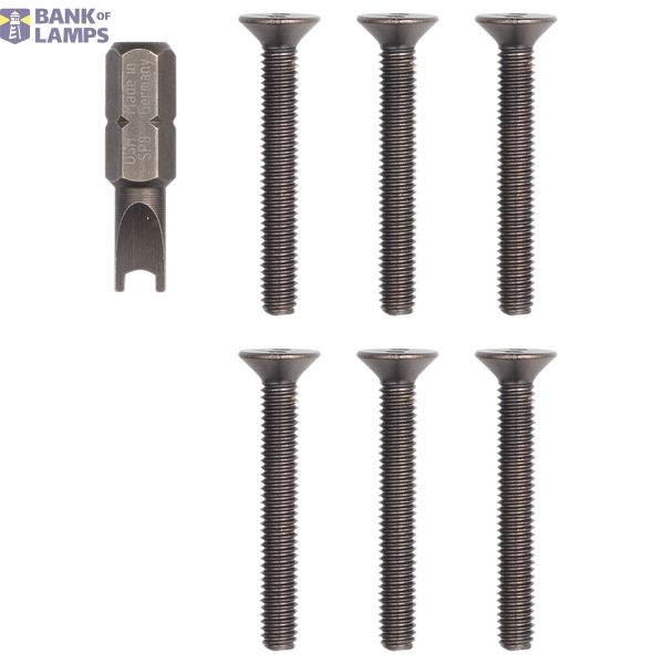 Kit of 6 screws + key Pixel Up black image 1