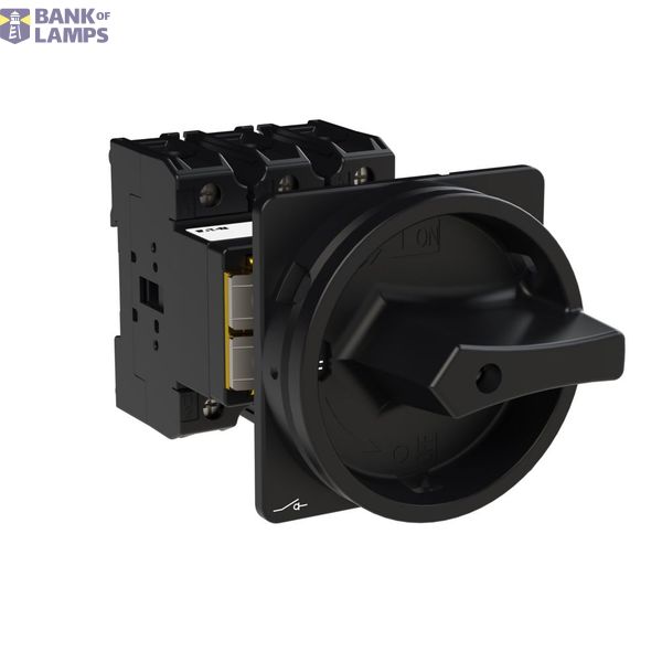 P3 Main switch, 80 A,Rear mounting, 3 pole, Form V/SVB, Black, Door co image 10