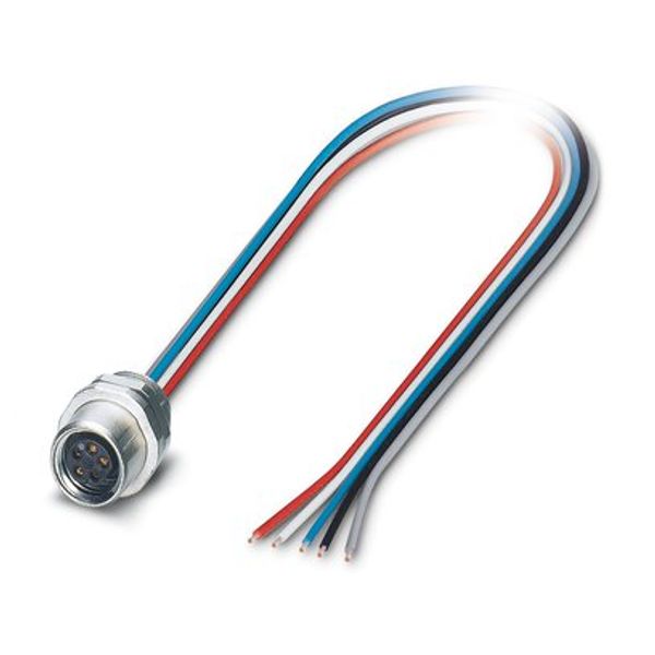 SACC-E-M8FS-5CON-M10/0,5 DN - Device connector front mounting image 1