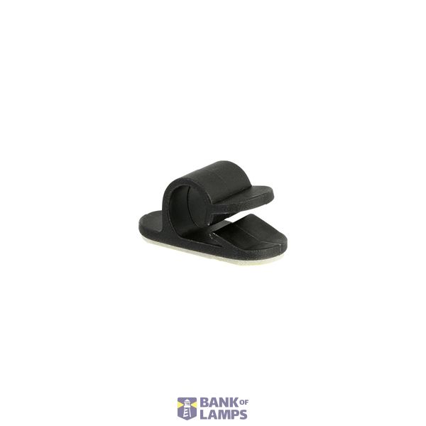 Self-adhesive cable holder, opening, UKSot-1, 1xØ8mm, color: black image 1