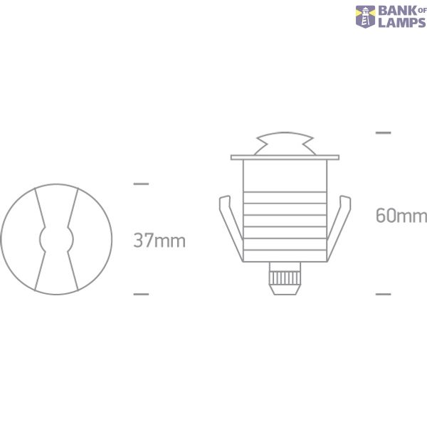 ALUMINIUM IP67 INGROUND 1W WW 350mA image 4