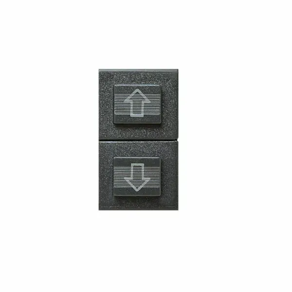 TWIN 10A SINGLE POLE PUSH TO MAKE RETRACTIVE WITH ARROW  SYMBOLS image 1
