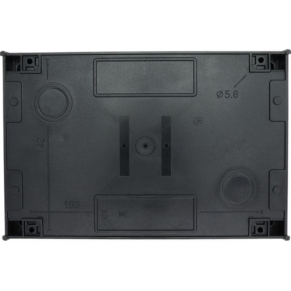 T5B-4-15682/I4/SVB Main switch, T5B, 63 A, surface mounting, 4 contact unit(s), 6 pole, 1 N/O, 1 N/C, Emergency switching off function, With red rotary handle and yellow image 21