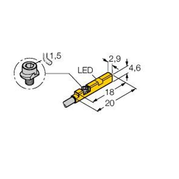 Magnetic Field Sensor For Pneumatic Cylinders   BIM-UNR-AP6X 7M image 1