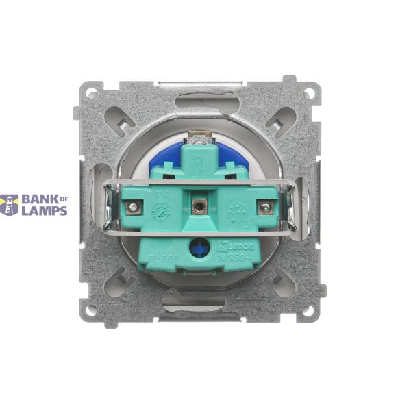 Double fiber optic sockets, Bronze matt, metalic image 1
