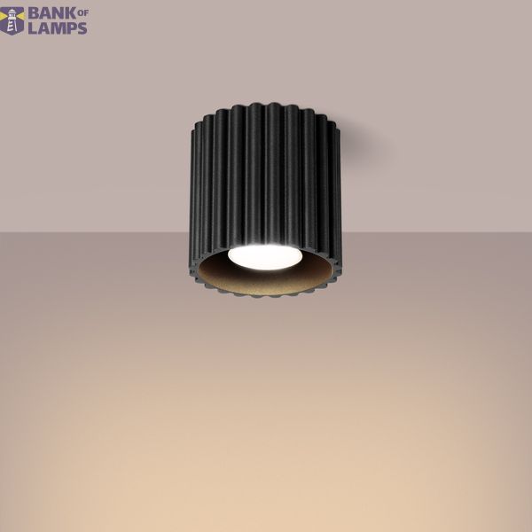Ceiling lamp AURA 1 black GU10 image 3