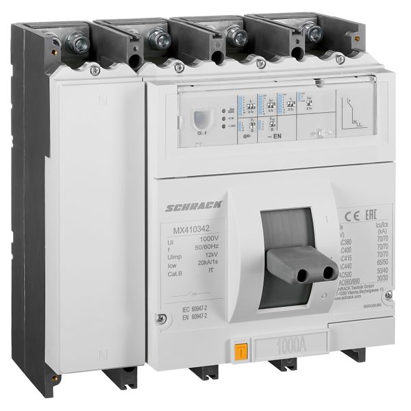 Moulded Case Circuit Breaker Type EN, 4 pole, 70kA, 1000A image 1