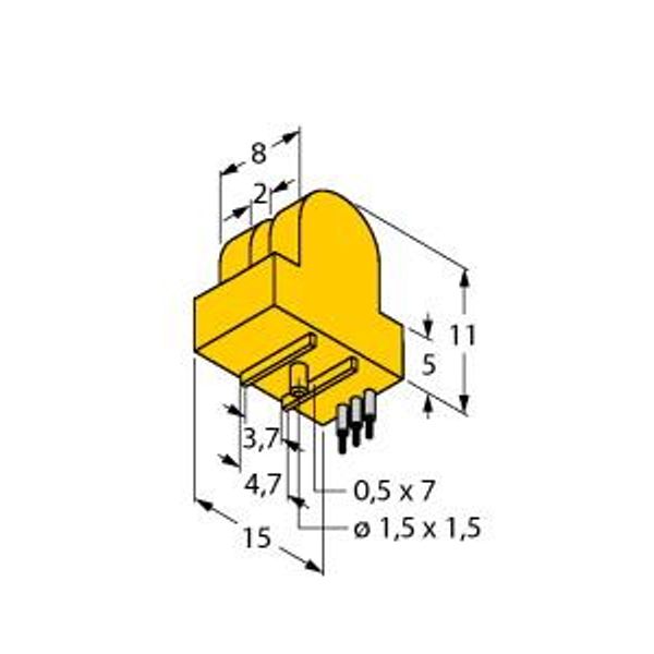 Inductive Sensor Slot-type   SI2-K08-AP6 image 1