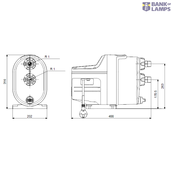 Self-priming multistage pump SCALA1 3-25 1X230V 50HZ SCHUKO image 2