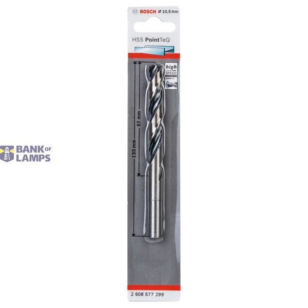 HSS Twist Drill Bit PointTeQ 10.5mm (reduced shank) 1 pcs. image 2