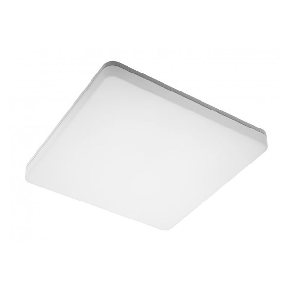 LED luminaire BESA, 24 W, 2400 lm, 4000K, AC175-250V, Ra>80, IP54, IK10, 120°, square, PC image 1