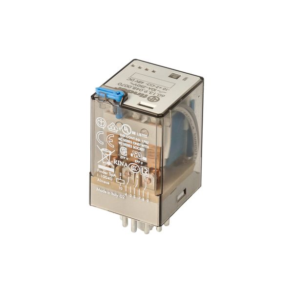 Rel. 3CO 10A/48VDC/Agni/Test button/LED/diode (60.13.9.048.0070) image 5