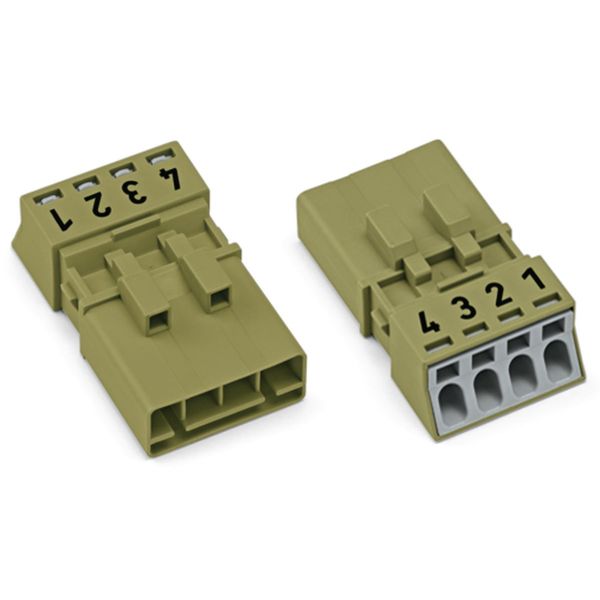 Plug 4-pole Cod. B light green image 2