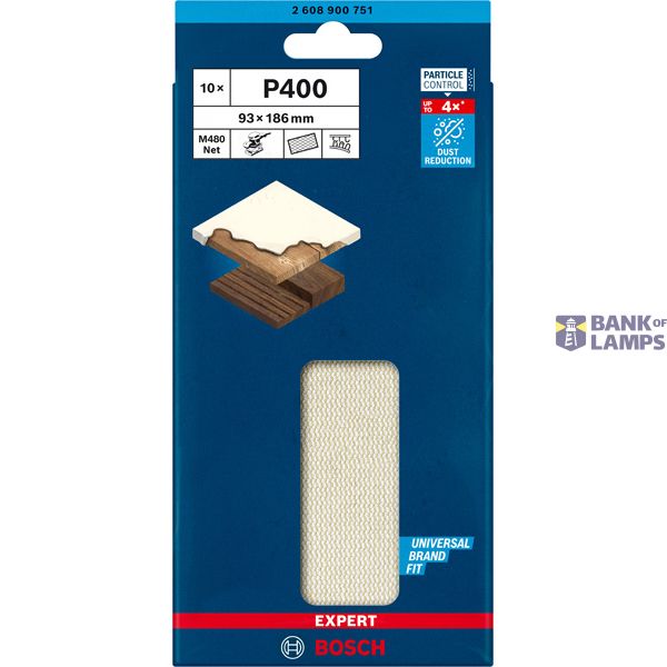 EXPERT M48 Sanding Net for Orbital Sanders 93 x 186 mm, G 4, 1-pc image 2