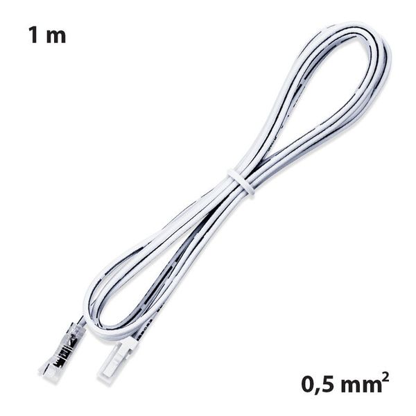 Connection connector LED strip width 8mm, 1m, white, 12-24V max.3A ML-112.614.88.0 image 1