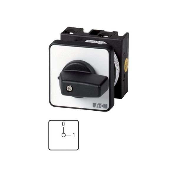 T0-1-79/E Universal control switches, T0, 20 A, flush mounting, 1 contact unit(s), Contacts: 2, 90 °, maintained, With 0 (Off) position, 0-1, Design number 79 image 3