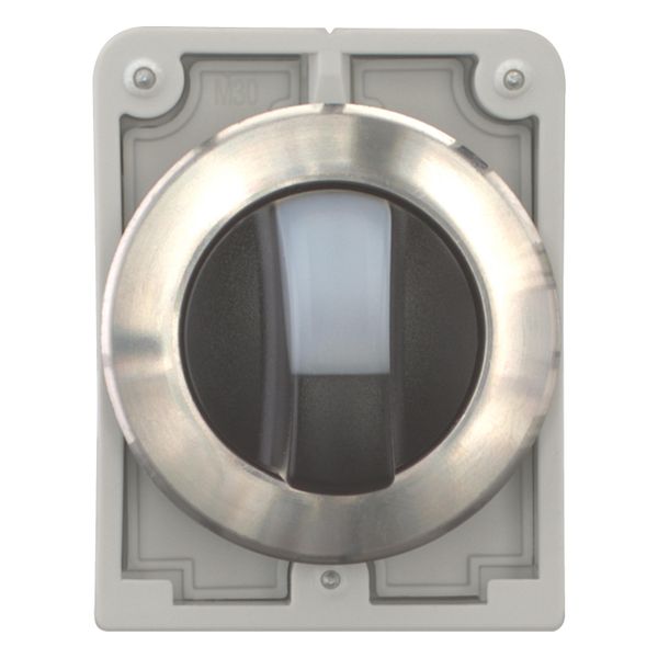 M30I-FWLK3-W Illuminated selector switch actuator, RMQ-Titan, with thumb-grip, momentary, 3 positions, White, Front ring stainless steel image 13