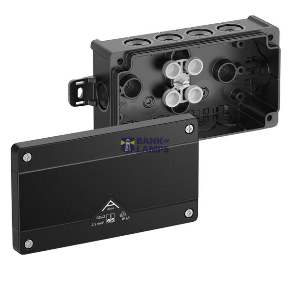 Junction box, Type of protection IP66, max. 2,5², Impact strength IK07, Protection class II, Ui 1000V AC, Ui 1000V DC, DLG, VDE, Halogen free image 1