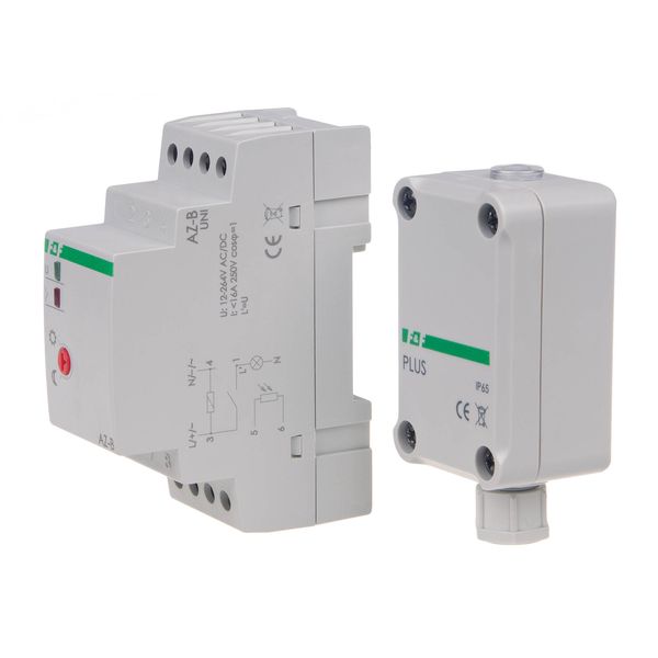 Twilight switch 16A U=12-264AC/DC, DIN rail mounting with AZ-PLUS probe image 1