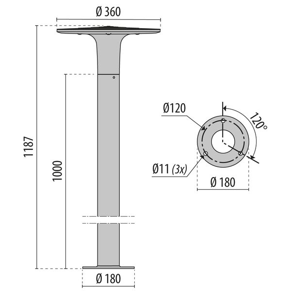 SPILLO MINI POST9L 1-10V 16W 500MA 3K AN image 4