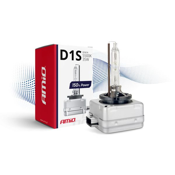 Xenon bulb D1S 5500K AMiO 150% POWER image 1