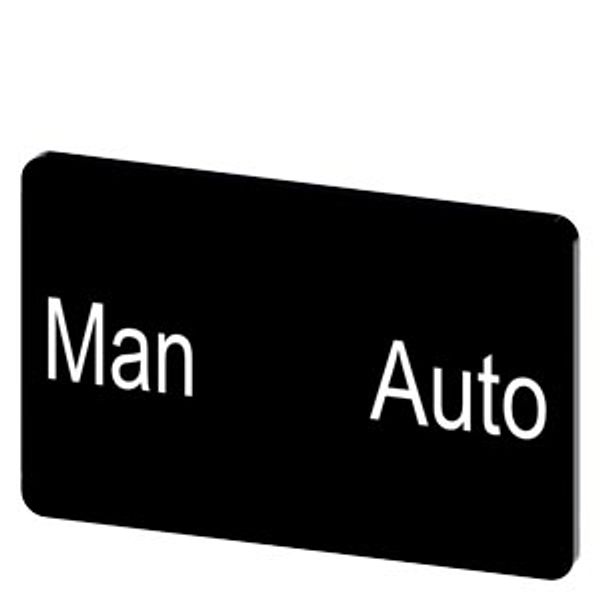 Labeling plate 17.5 x 27 mm, label black, labeling: MAN Auto image 1