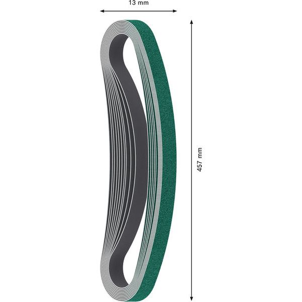 Y580 sanding belt 13 x 457 mm, 40 image 2