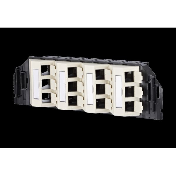 Subway underfloor unit GB3 Modul 12 port unequipped pearl white image 2