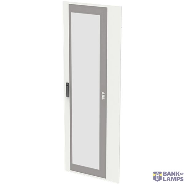 Transparent door 5PW/12GU, right, RAL7035 image 1