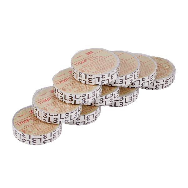 3M™ Temflex™ Pre-printed Phase Marking Tape, (L3), 15 mm x 10 m, 100 r image 8