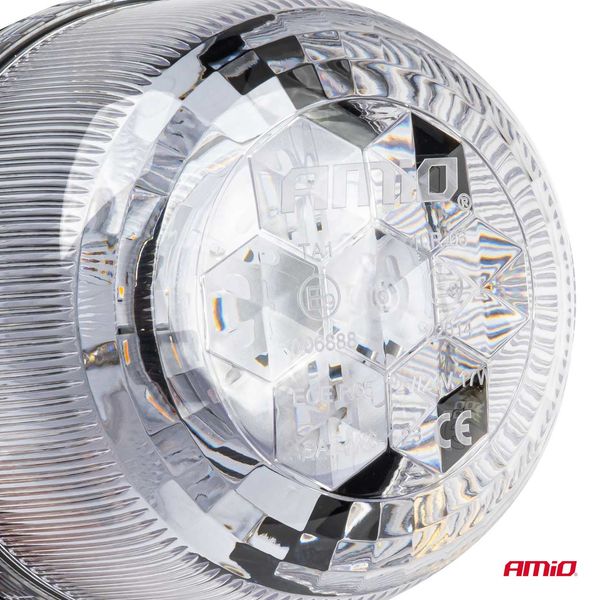 LED Warning Lamp 24 LED W25M 12V 24V AMIO-03340 image 1