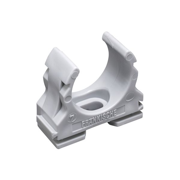 Kunststof-buisklem lichtgrijs; image 1