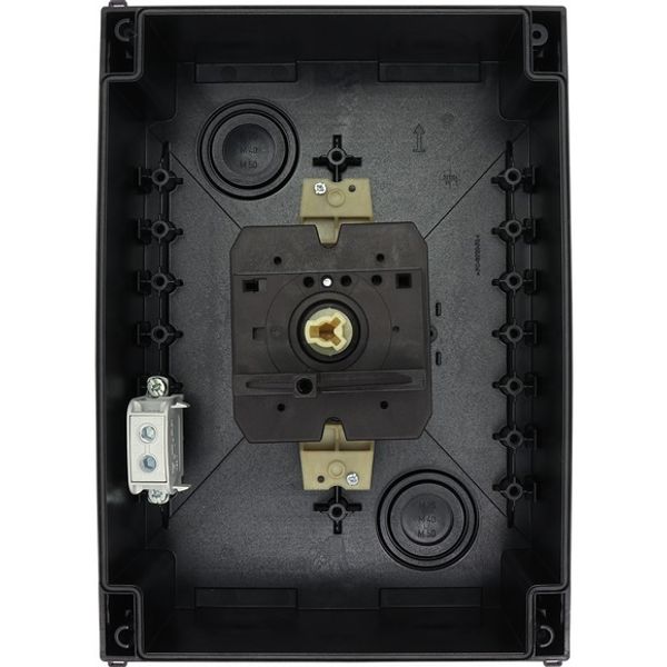 T5-4-15682/I5/SVB-SW Main switch, T5, 100 A, surface mounting, 4 contact unit(s), 6 pole, 1 N/O, 1 N/C, STOP function, With black rotary handle and locking ring, Lockable image 5